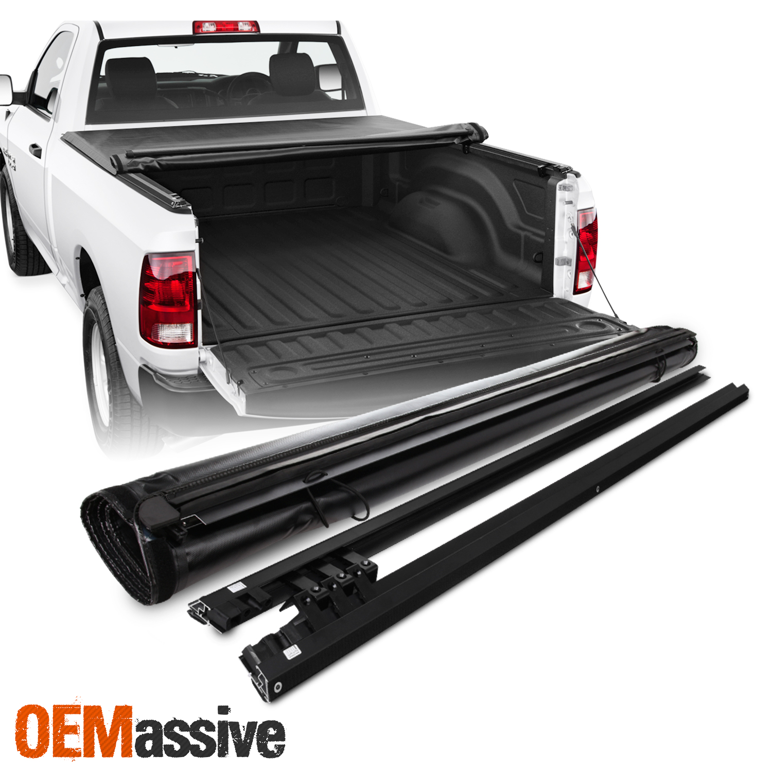 For 2009-2018 Dodge Ram 1500/ 2500/ 3500 67" Crew Cab Soft Roll Up Tonneau Cover | eBay 2016 Ram 1500 Crew Cab Bed Cover